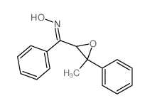 (NE)-N-[(3-methyl-3-phenyl-oxiran-2-yl)-phenyl-methylidene]hydroxylamine Structure