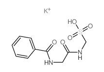 [(2-benzamidoacetyl)amino]methanesulfonic acid structure