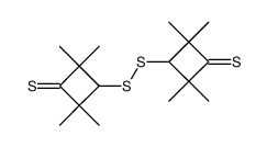 3,3'-disulfanediylbis(2,2,4,4-tetramethylcyclobutane-1-thione)结构式