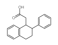 cis-1,2,3,4-Tetrahydro-2-phenyl-1-naphthaleneacetic acid structure