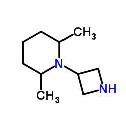 Piperidine, 1-(3-azetidinyl)-2,6-dimethyl- (9CI)结构式