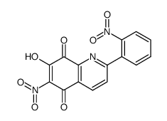 7-hydroxy-6-nitro-2-(2-nitrophenyl)quinoline-5,8-dione结构式
