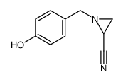 1-[(4-hydroxyphenyl)methyl]aziridine-2-carbonitrile Structure