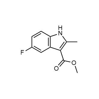 5-氟-2-甲基-1H-吲哚-3-羧酸甲酯结构式