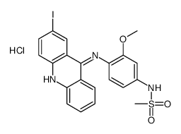 N-[4-[(2-iodoacridin-9-yl)amino]-3-methoxyphenyl]methanesulfonamide,hydrochloride结构式