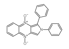 9-oxido-2,3-diphenylpyrrolo[3,4-b]quinoxalin-4-ium 4-oxide Structure
