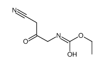 ethyl N-(3-cyano-2-oxopropyl)carbamate Structure