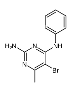 5-bromo-6-methyl-N4-phenyl-pyrimidine-2,4-diamine结构式
