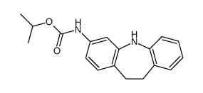 异丙基(10,11-二氢-5H-二苯并[b,f]氮平-3-基)氨基甲酯结构式