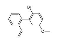2-bromo-2'-vinyl-5-methoxybiphenyl结构式