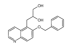 3-(6-benzyloxy-quinolin-5-yl)-propane-1,2-diol Structure