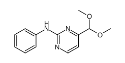 2-anilino-4-(dimethoxymethyl)pyrimidine结构式