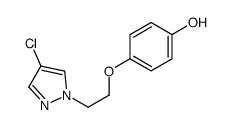 4-[2-(4-chloropyrazol-1-yl)ethoxy]phenol结构式