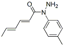 Sorbic acid, 1-p-tolylhydrazide (8CI) structure