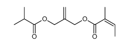 2-methylidenepropane-1,3-diyl 1-((Z)-2'-methyl-2'-butenoate) 3-isobutyrate Structure