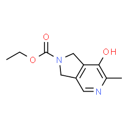 2H-Pyrrolo[3,4-c]pyridine-2-carboxylicacid,1,3-dihydro-7-hydroxy-6-methyl-,ethylester(9CI)结构式