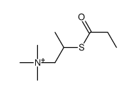 trimethyl(2-propanoylsulfanylpropyl)azanium Structure