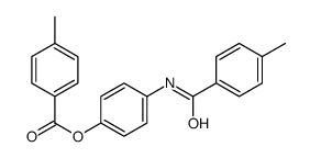 [4-[(4-methylbenzoyl)amino]phenyl] 4-methylbenzoate结构式