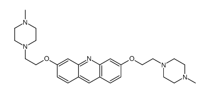 3,6-bis[2-(4-methylpiperazin-1-yl)ethoxy]acridine结构式