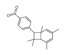 2,4,6,8,8-pentamethyl-7-(4-nitrophenyl)bicyclo[4.2.0]octa-2,4-diene结构式