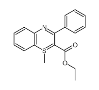 ethyl 1-methyl-3-phenyl-1H-1,4-benzothiazine-2-carboxylate结构式