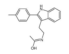N-[2-[2-(4-methylphenyl)-1H-indol-3-yl]ethyl]acetamide结构式