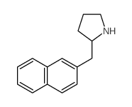 2-(萘-2-甲基)吡咯烷结构式