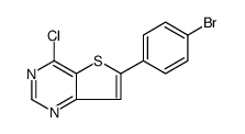 6-(4-BROMOPHENYL)-4-CHLOROTHIENO[3,2-D]PYRIMIDINE structure