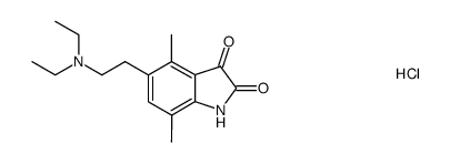 5-(N,N-diethylamino-2-ethyl)-4,7-dimethylisatin hydrochloride Structure