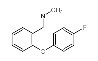 1-[2-(4-氟苯氧基)苯基]-N-甲基甲基胺结构式