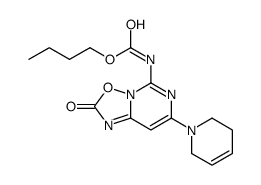 butyl N-[4-(3,6-dihydro-2H-pyridin-1-yl)-8-oxo-9-oxa-1,3,7-triazabicyc lo[4.3.0]nona-2,4,6-trien-2-yl]carbamate结构式