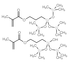 methacryloxypropylbis(trimethylsiloxy)silanolmethacryloxypropyltris(trimethylsiloxy)silane mixture结构式