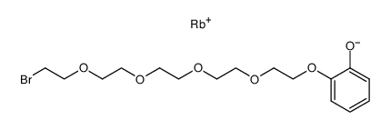 rubidium 2-((14-bromo-3,6,9,12-tetraoxatetradecyl)oxy)phenolate结构式