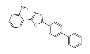 2-[5-(4-phenylphenyl)-1,3-oxazol-2-yl]aniline结构式