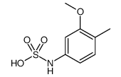 Sulfamic acid, N-(3-methoxy-4-methylphenyl) Structure