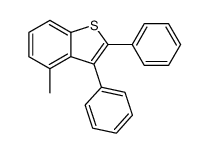 4-Methyl-2,3-diphenylbenzo[b]thiophene结构式