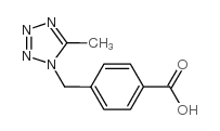 4-[(5-methyltetrazol-1-yl)methyl]benzoic acid structure