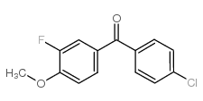 4-CHLORO-3'-FLUORO-4'-METHOXYBENZOPHENONE Structure