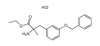 ethyl 2-amino-3-(3-(benzyloxy)phenyl)-2-methylpropanoate hydrochloride Structure