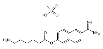 6-amidino-2-naphthyl ε-aminocaproate dimethanesulfonate结构式