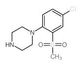 1-[4-CHLORO-2-(METHYLSULFONYL)PHENYL]PIPERAZINE structure