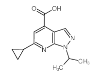 6-环丙基-1-异丙基-1H-吡唑并[3,4-b]吡啶-4-羧酸图片