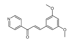 3-(3,5-dimethoxyphenyl)-1-pyridin-4-ylprop-2-en-1-one Structure