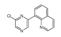 2-chloro-6-(quinolin-8-yl)pyrazine结构式