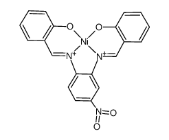 nickel 4-nitro-N,N'-disalicylidene-1,2-phenylenediamine complex Structure