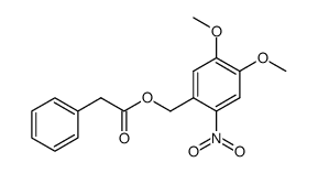 phenylacetic acid 4,5-dimethoxy-2-nitrobenzyl ester结构式