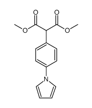 Propanedioic acid, 2-[4-(1H-pyrrol-1-yl)phenyl]-, 1,3-dimethyl ester Structure
