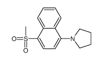 1-(4-methylsulfonylnaphthalen-1-yl)pyrrolidine Structure