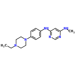N4-(4-(4-ethylpiperazin-1-yl)phenyl)-N6- MethylpyriMidine-4,6-diaMine图片