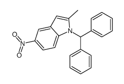 1-benzhydryl-2-methyl-5-nitroindole Structure
